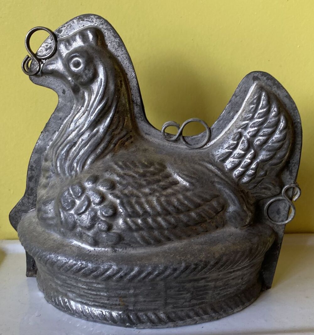 Moule ancien grande POULE en chocolat pour P&acirc;ques ou d&eacute;co Décoration