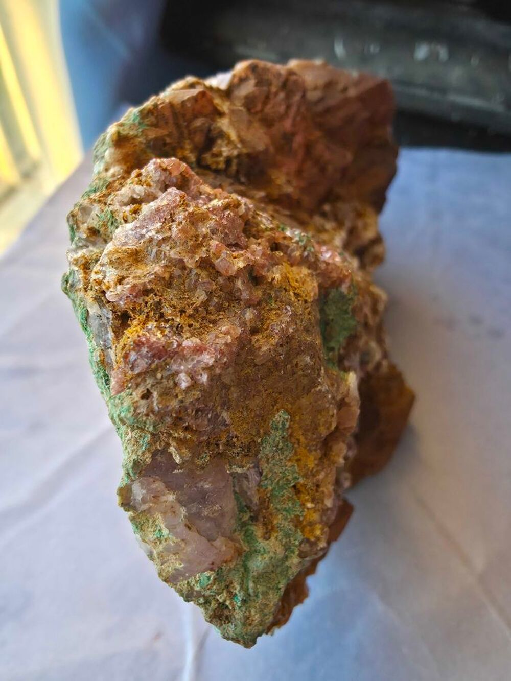 Pierre de Collection Katanga : Quartz, Malachite &amp; Oxydes 