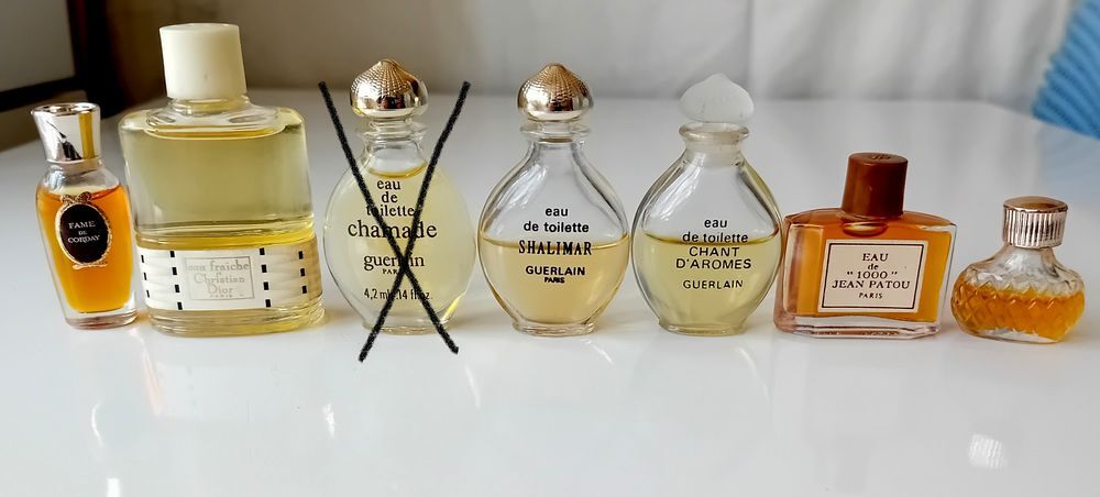 Miniatures de parfum de 9 &agrave; 20  