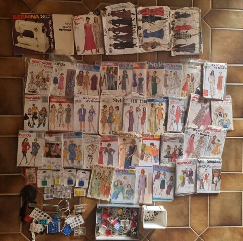 Lot de fournitures de coutures Patrons + divers accessoires 20 Vulbens (74)