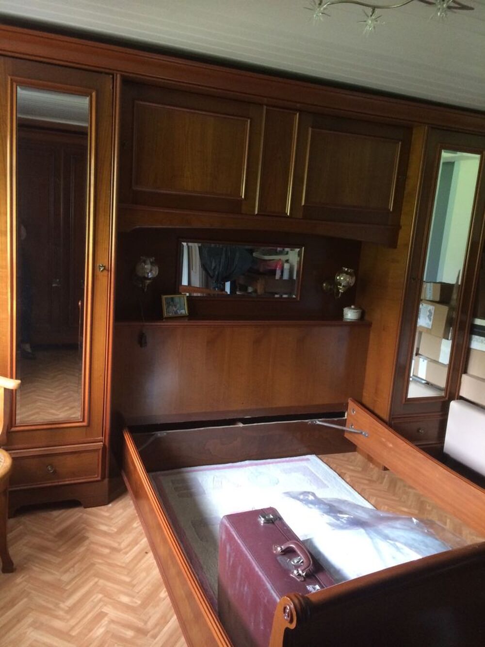 Chambre pont Merisier Meubles