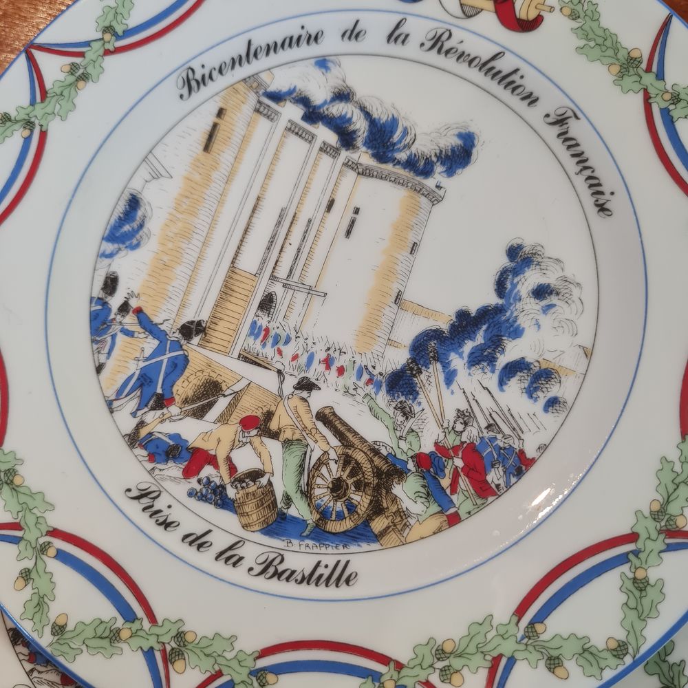 Edition limit&eacute;, Assiette Bicentenaire de la R&eacute;volution Fran&ccedil; 
