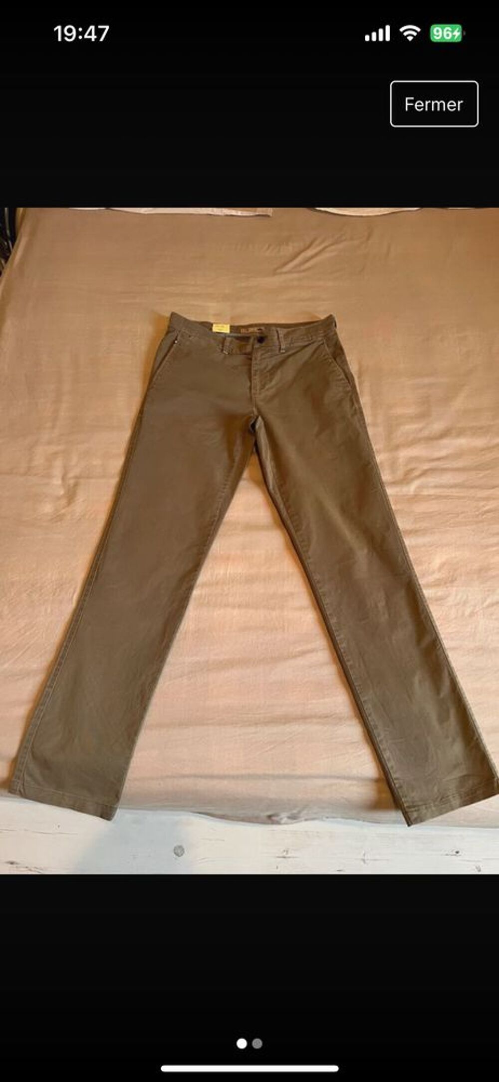 Pantalon LCDN Marron Taille 40 Vêtements