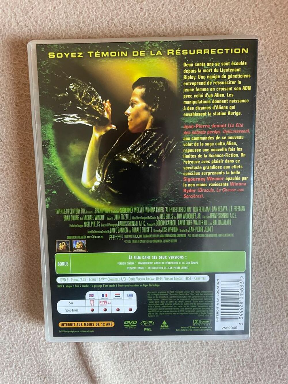 4 DVD "Alien" - 50 % pour 5 articles jusqu'&agrave; la mi mars DVD et blu-ray