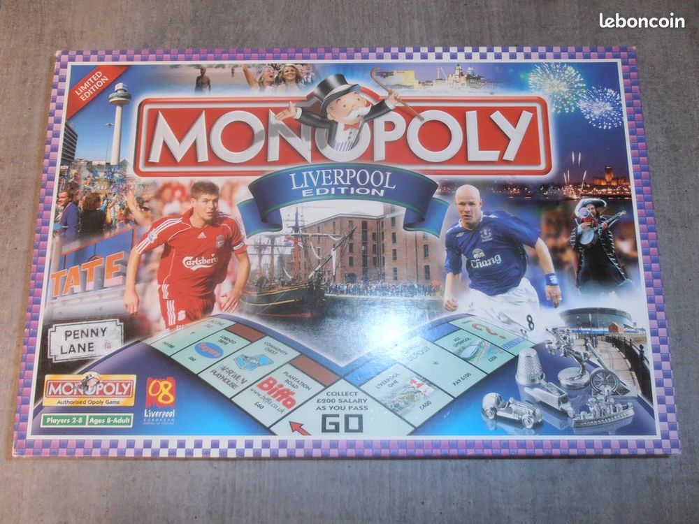 Monopoly Liverpool-en tr&egrave;s bon &eacute;tat et complet. Jeux / jouets