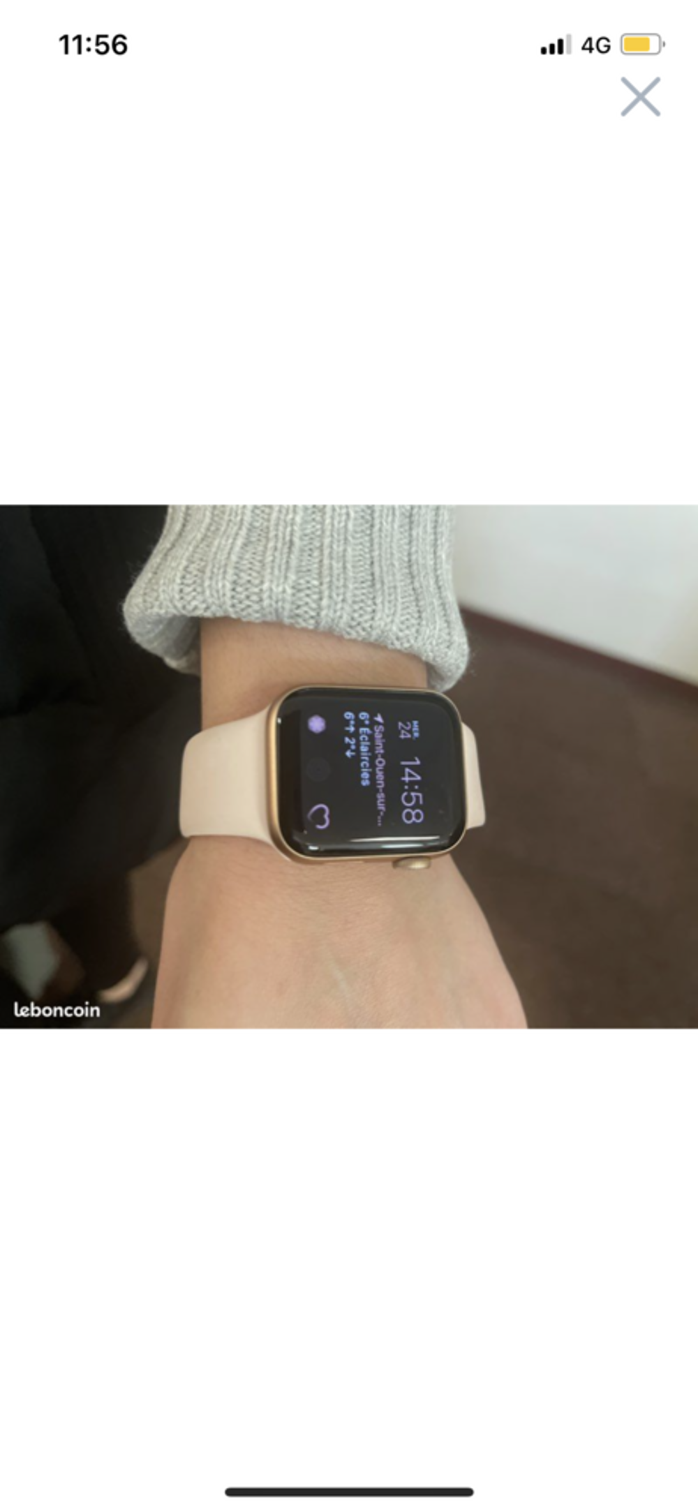 APPLE WATCH S&Eacute;RIE 6 OR ROSE Téléphones et tablettes