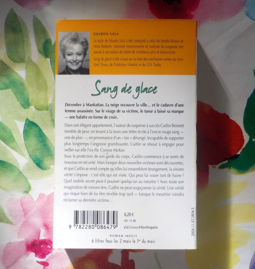SANG DE GLACE de Sharon SALA Harlequin Best-Sellers n&deg;211 Livres et BD