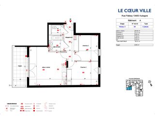  Appartement  louer 3 pices 61 m Aubagne