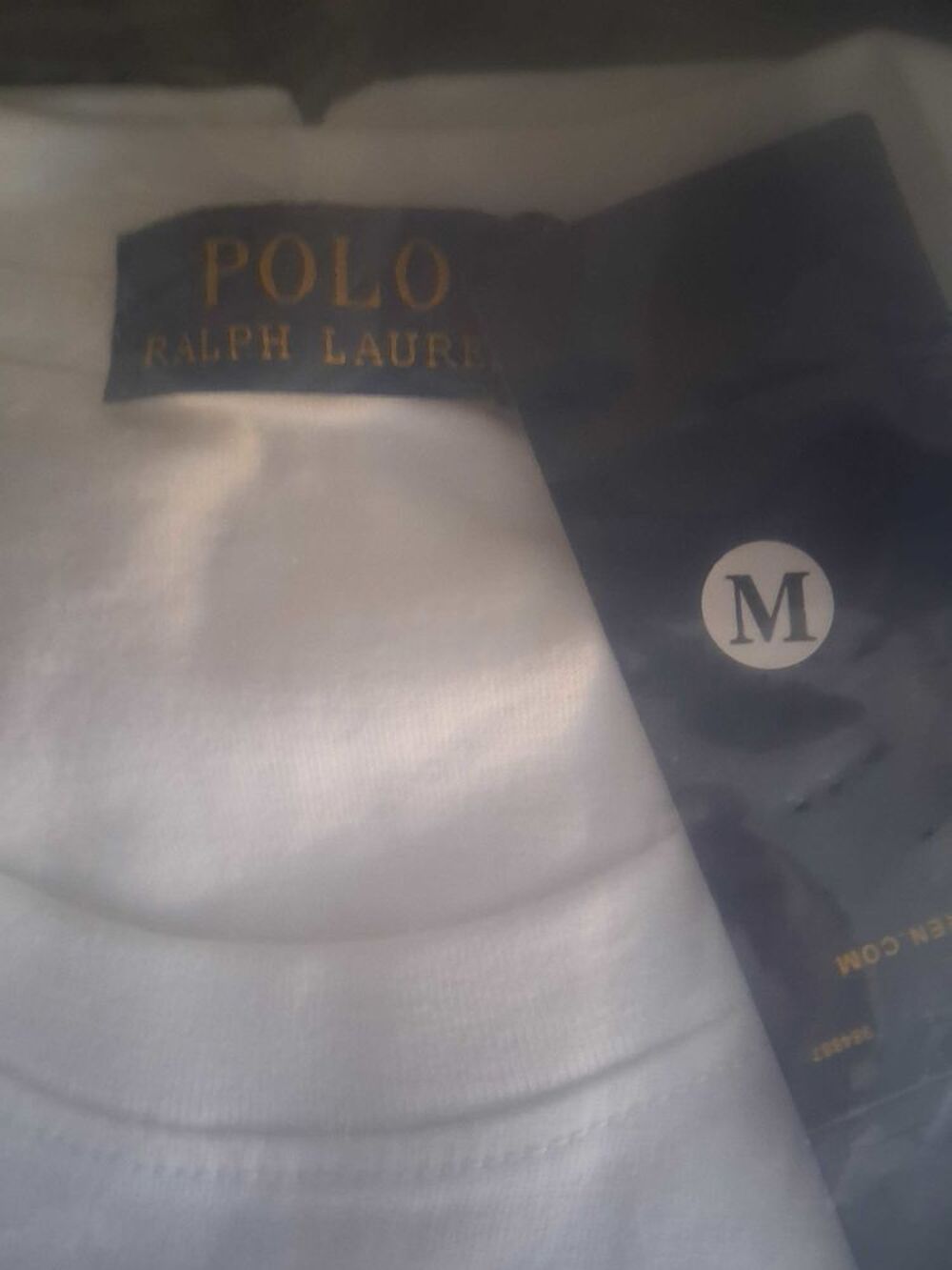 Tee-shirt blanc Ralph Lauren neuf bon &eacute;tat avec &eacute;tiquettes jamais port&eacute; Vêtements
