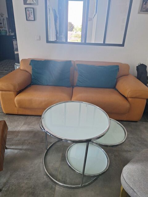 tres beau canapé en cuir fait sur mesure Les Sièges (89)