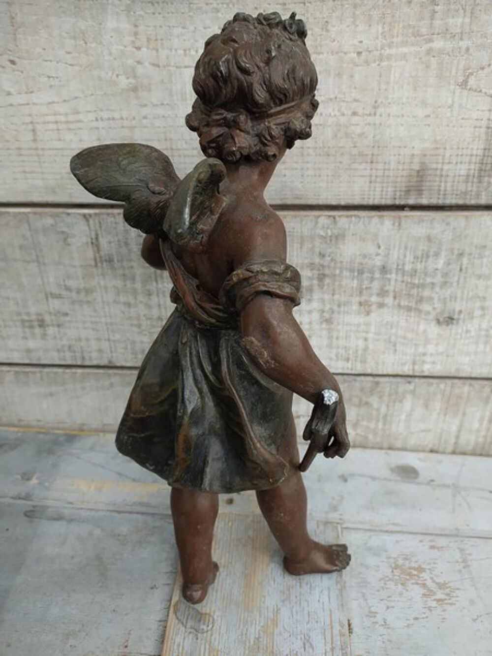 Statue Ange Cupidon Sujet de Pendule Angelot 