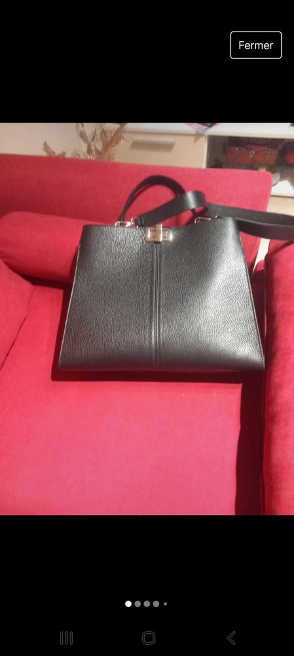 sac en lot en grai cuir Maroquinerie