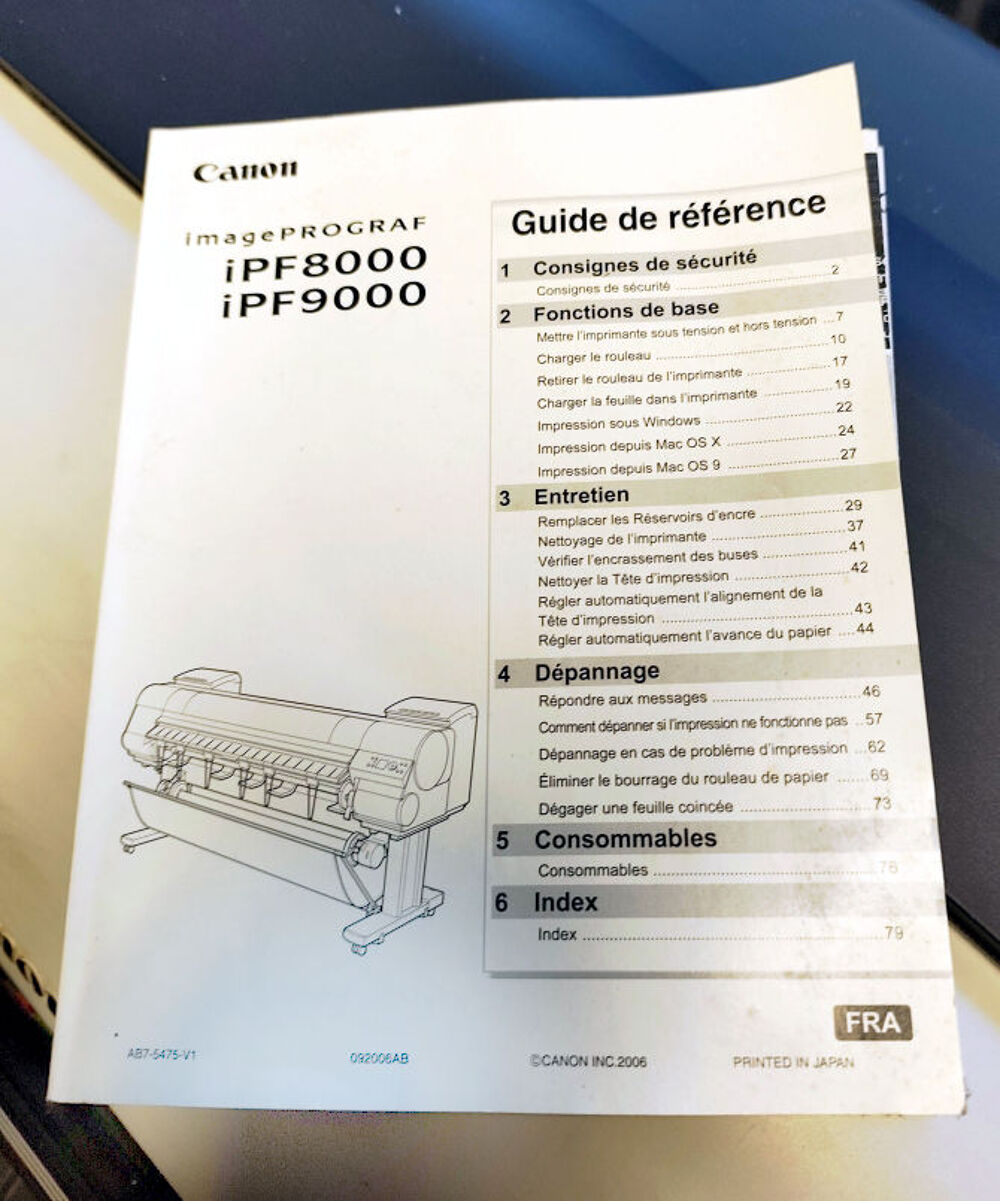 Imprimante A0 CANON Image PROGRAF IPF9000 Matériel informatique