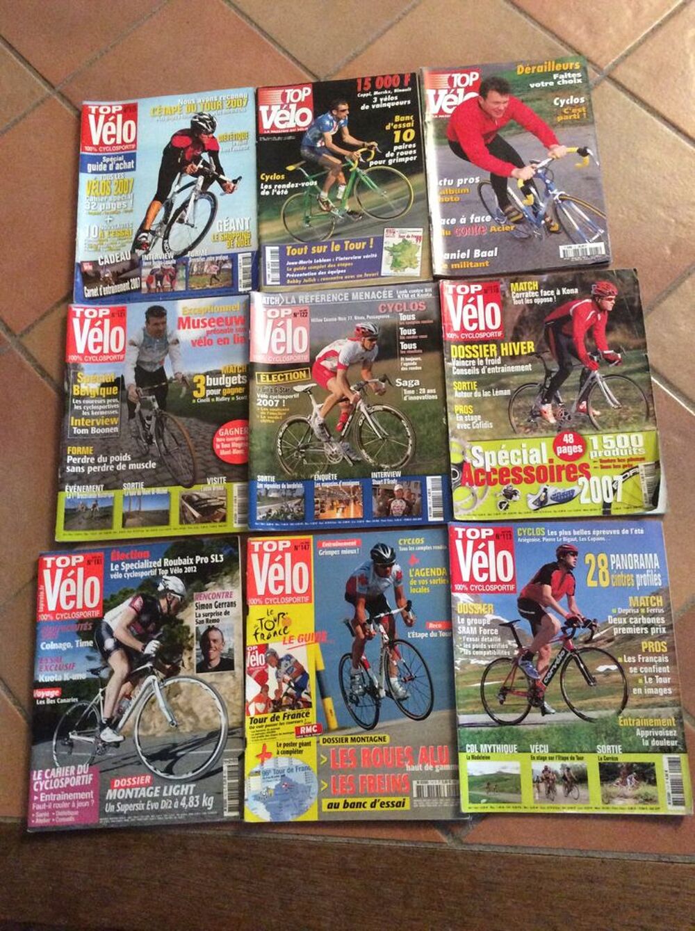 Lot de 9 magazines Top Velo Vlos