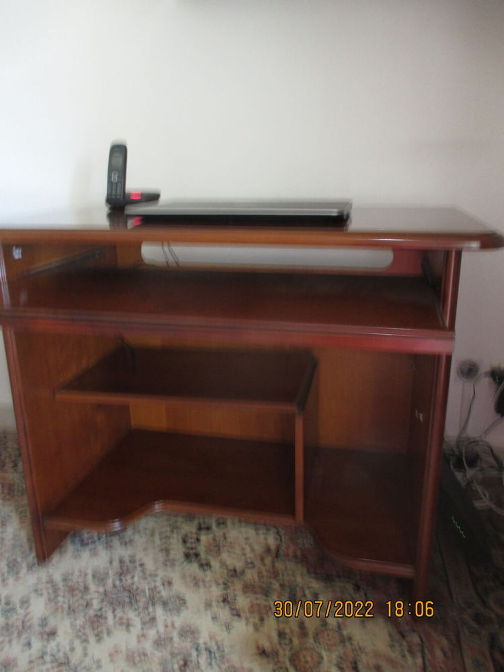 Meuble informatique en merisier Meubles