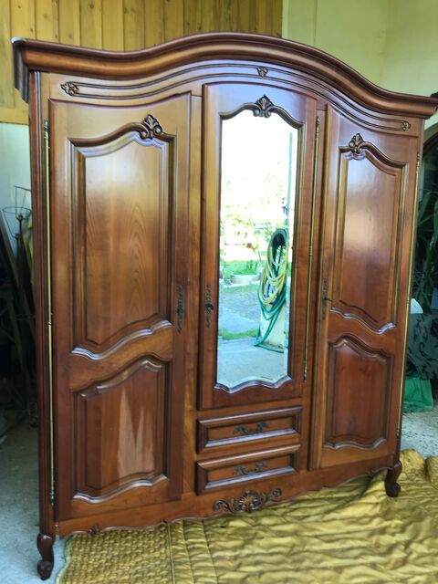 Chambre style Louis XV (armoire, lit, chevet) 120 Chepniers (17)