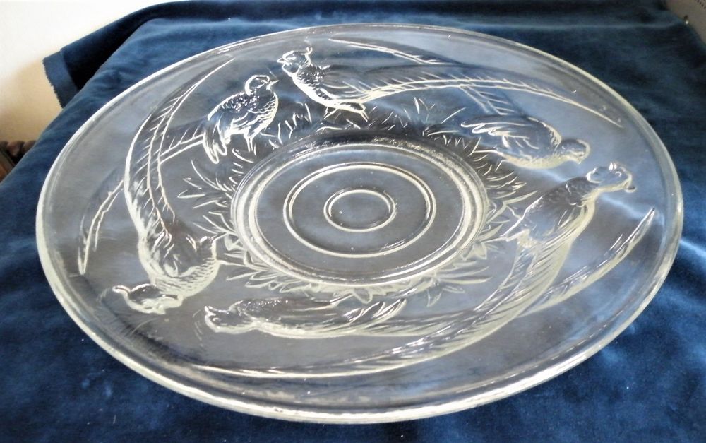 Grande coupe, centre de table &agrave; d&eacute;cor de faisans VERLUX Décoration
