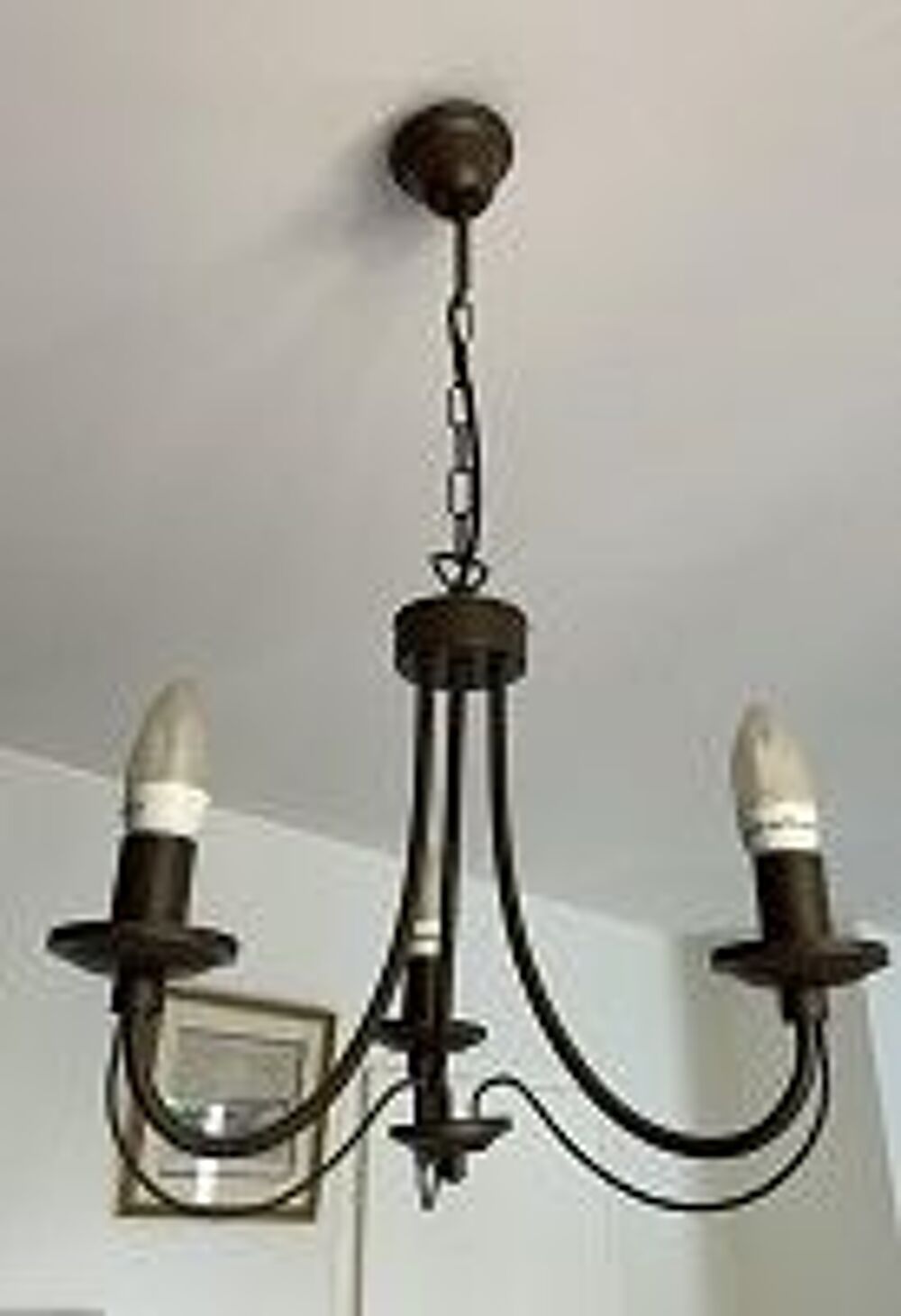 LUMINAIRE SUSPENSION EN METAL 3 BRANCHES Décoration