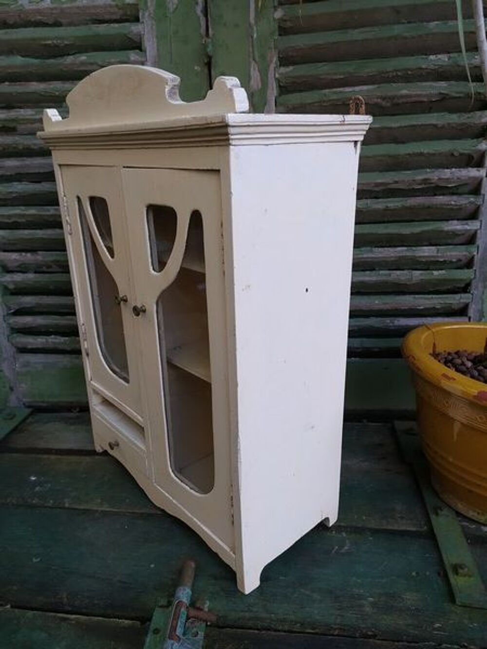 Ancienne Petite Armoire Vitrine Art Nouveau Meubles