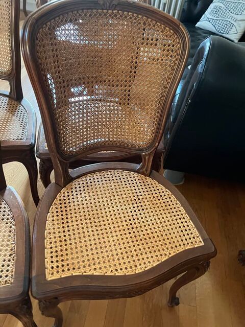 6 chaises de style Louis XV , cannées , très bon état 600 Paris 17 (75)