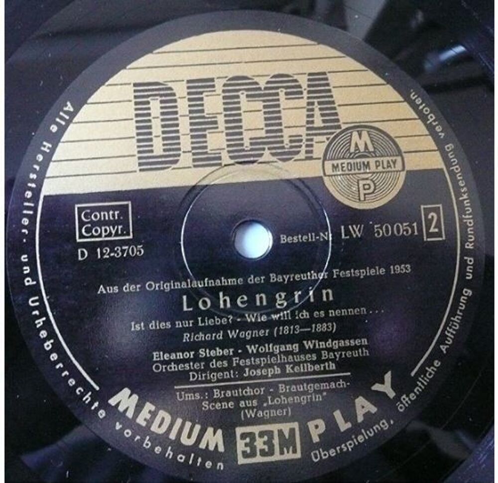 RICHARD WAGNER "LOHENGRIN" vinyle 33T CD et vinyles