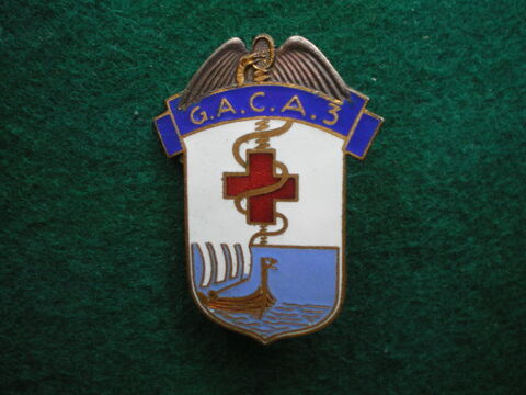 Insigne de Santé - Groupement Ambulances Corps Armée 3. 30 Caen (14)