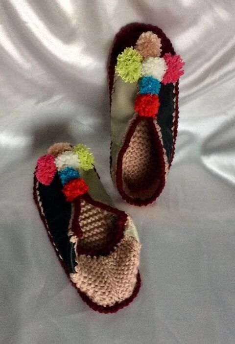 Modèle unique Chaussons -pantoufles multicolores de Clown 29 Lisieux (14)