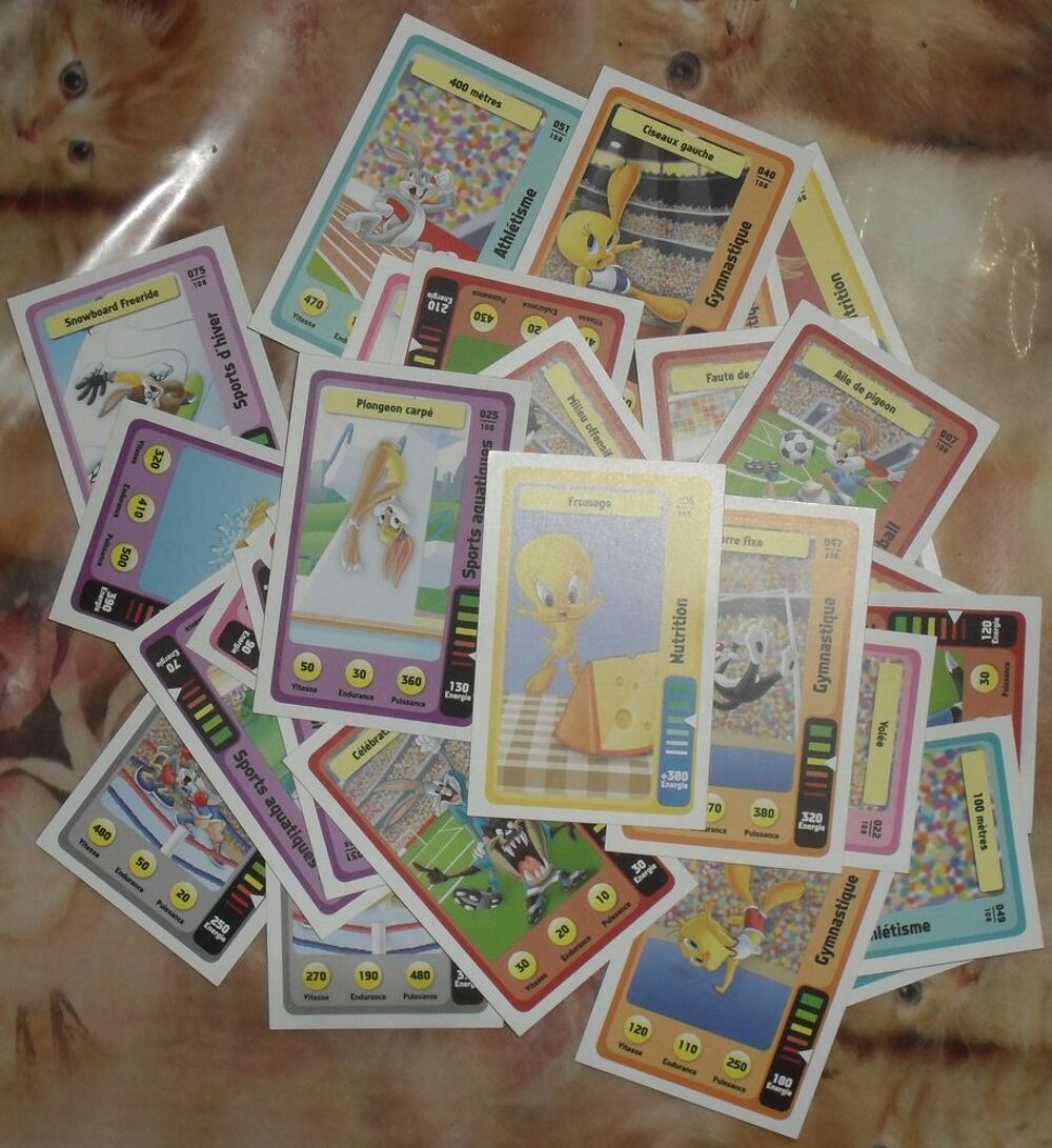 42 Cartes Auchan domino le sport en folie 