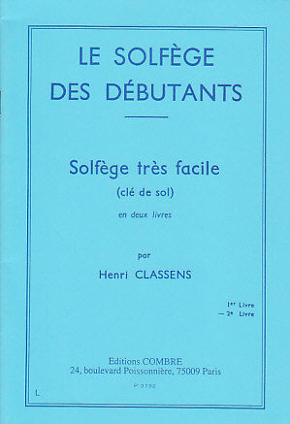 Le solf&egrave;ge classique de Classens Instruments de musique