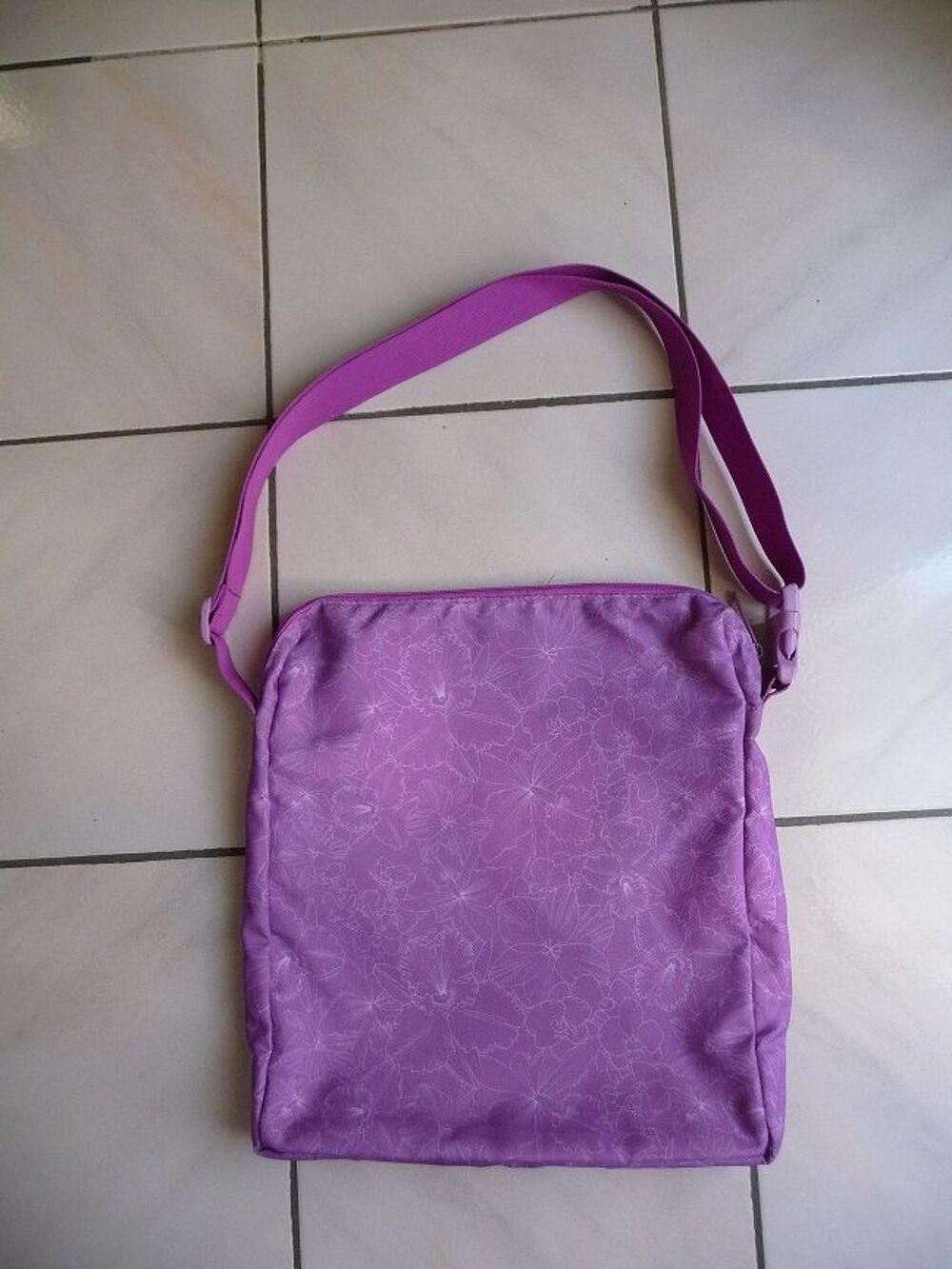 Sac mauve violet motif Vespa - N E U F Maroquinerie