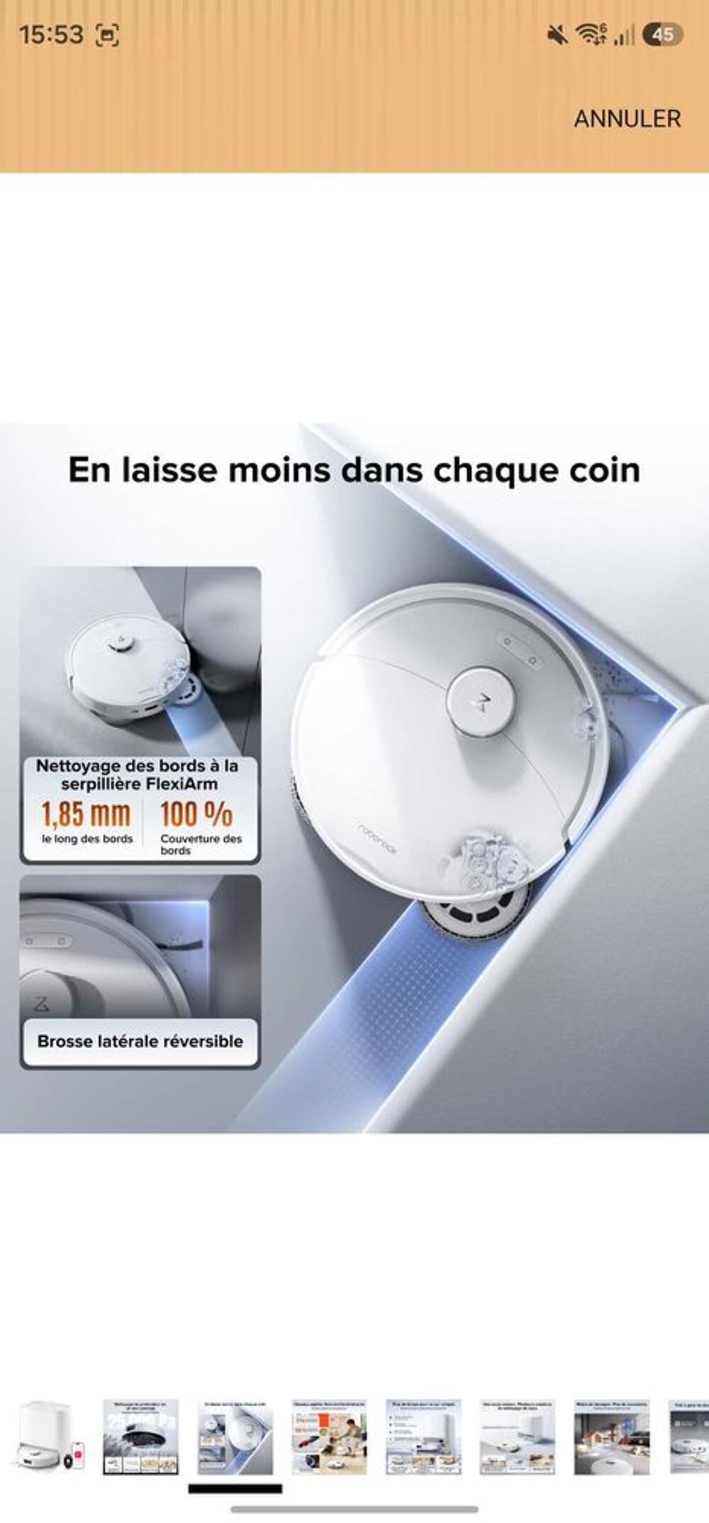 aspirateur robot qrevo 2 pro series Electroménager