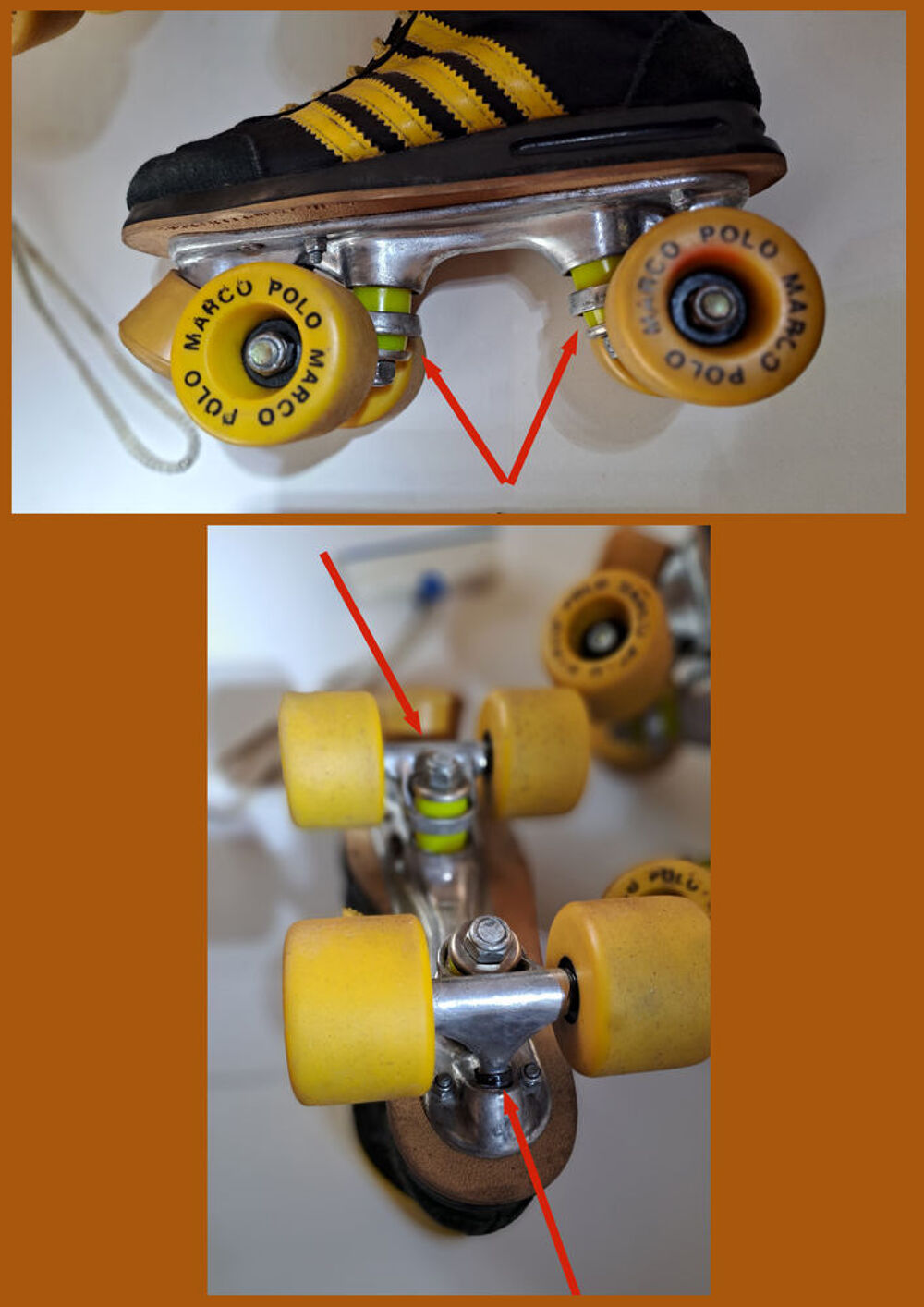 Rollers Quads Vintage Marco Polo - Taille 36/37 Sports