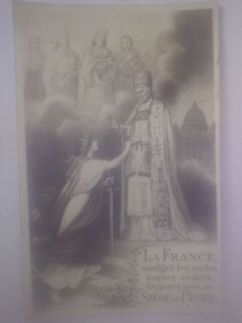 CPA Fausse religion La France Si�ge de Pierre - D.S.R D�pos� 0 N�rac (47)