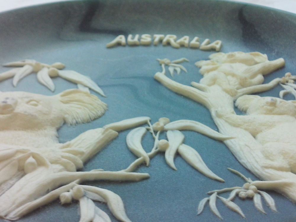 Coupelle d&eacute;corative en marbre Marlestone d'Australie 