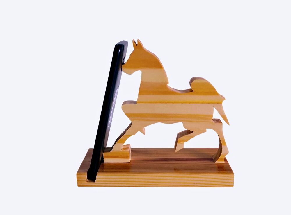 support t&eacute;l&eacute;phone cheval bois - figurine cheval bois Téléphones et tablettes