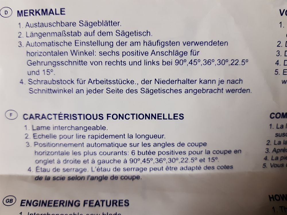 Scie &agrave; onglet MEJIX MS 420 Bricolage