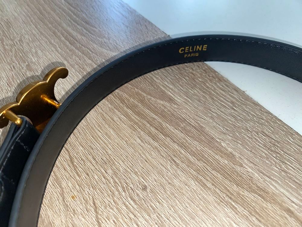 ceinture triomphe C&eacute;line en cuire Maroquinerie