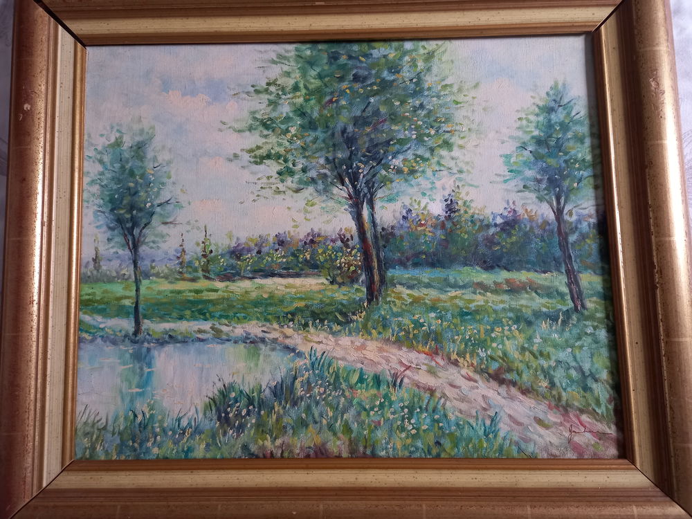 Peinture huile paysage Décoration