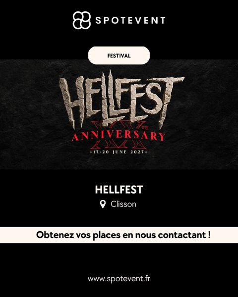 Hellfest - festival - Pass 725 Paris 5 (75)