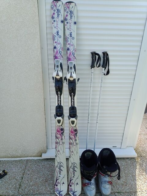 Ensemble Ski Femme Complet Skis + Btons + Chaussures 155 Marquise (62)