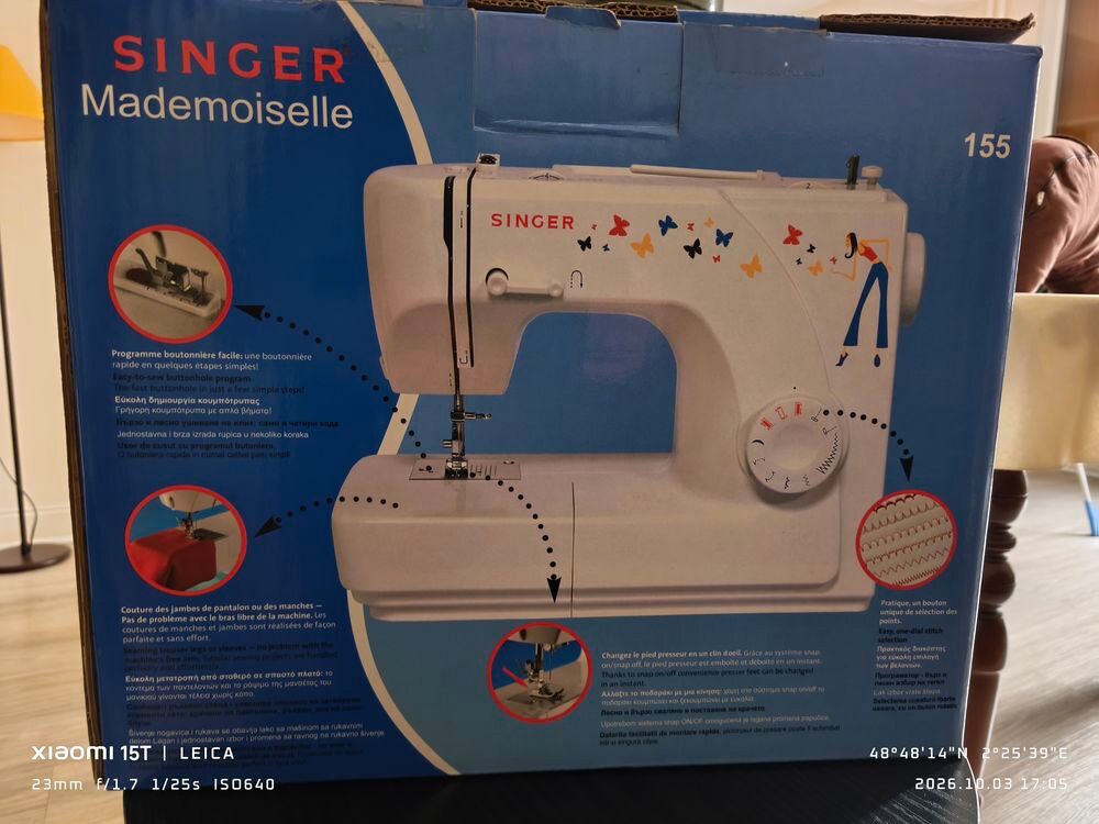 Machine &agrave; coudre Singer Mademoiselle 155 Electroménager
