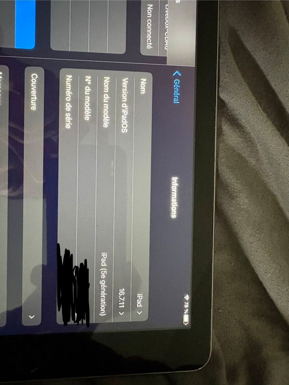 Ipad 5eme g&eacute;n&eacute;ration Téléphones et tablettes