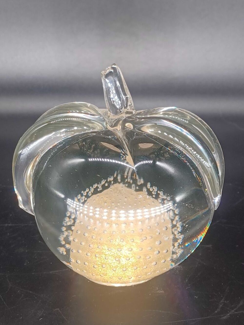 Barbini pour Vetrarti Pomme en verre de Murano Italie 1987 vdsa Décoration