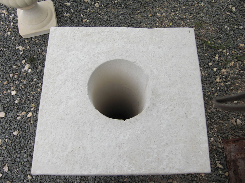 Base pour vase, statue en pierre Décoration