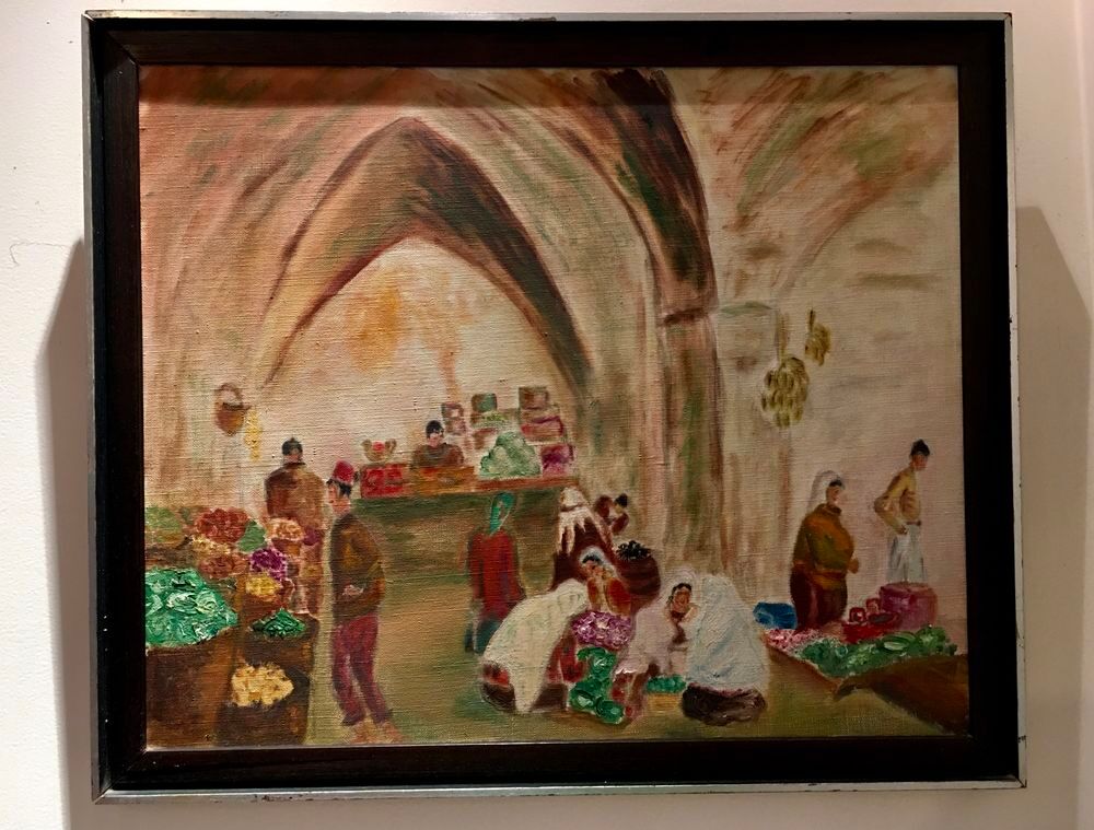 Tableau orientaliste; Peinture: Huile sur toile authentique Décoration