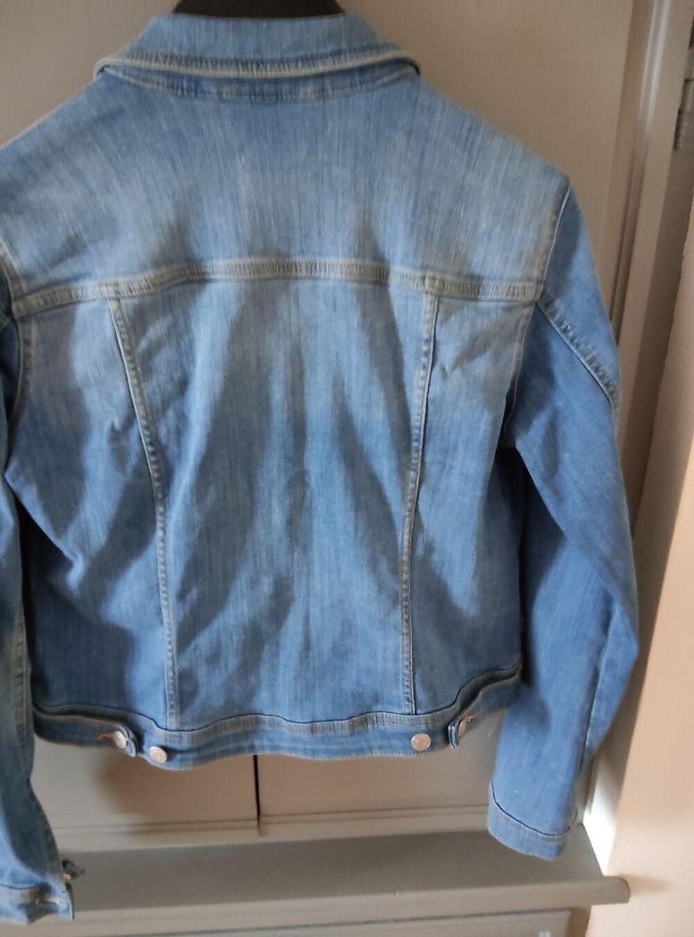 Blouson en jean bleu ciel Vêtements