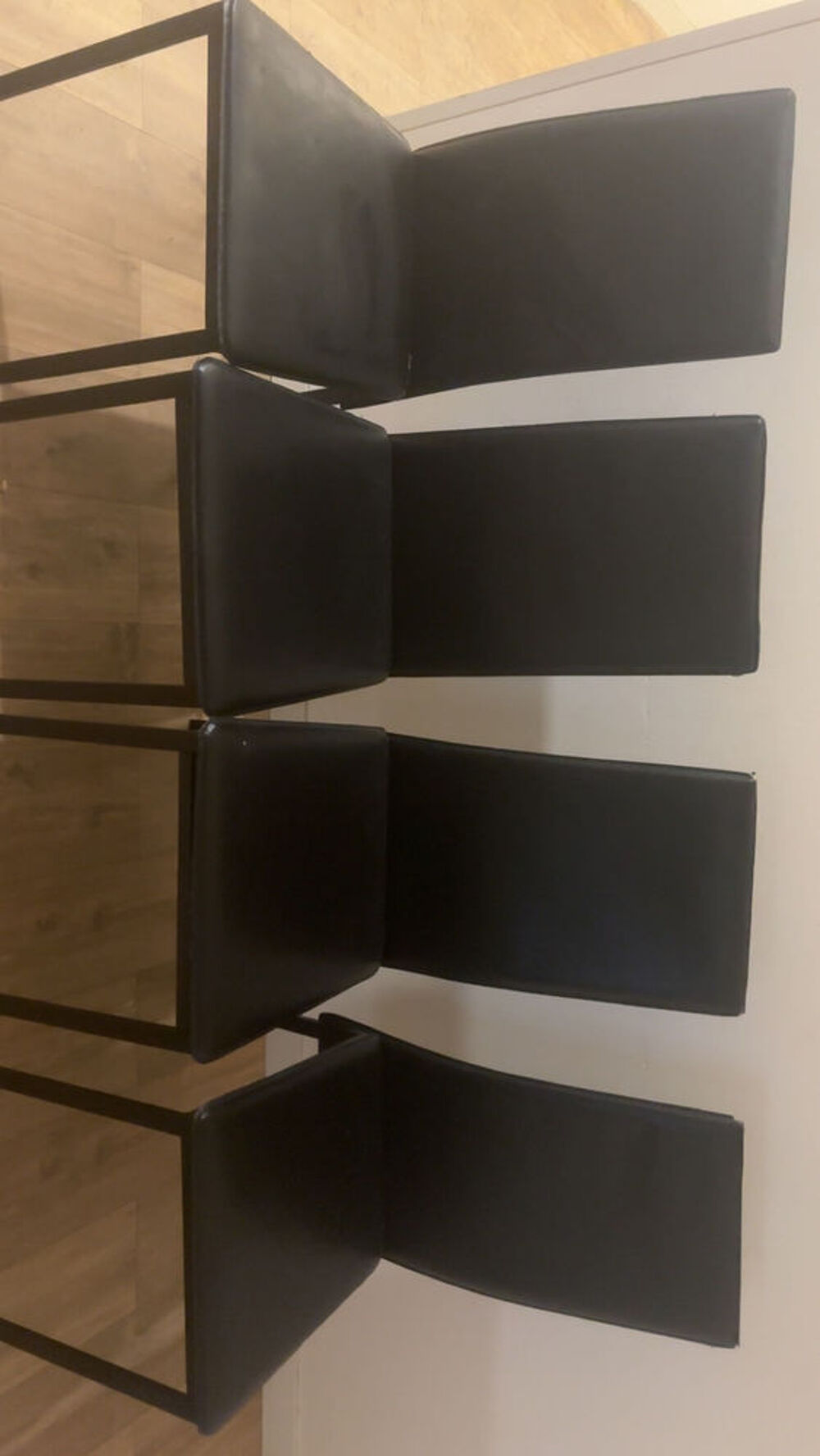 lot de 4 chaises noir simple IKEA Meubles
