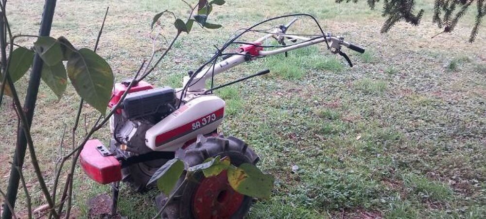motoculteur ISEKI SA 373 + charrue fraises roto Jardin