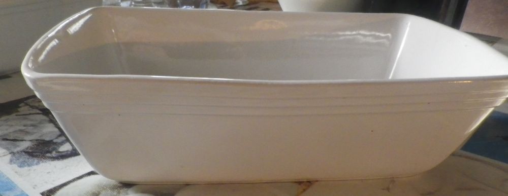 TERRINE BLANCHE PORCELAINE L 29,5 l 17 H 9,5 Cuisine