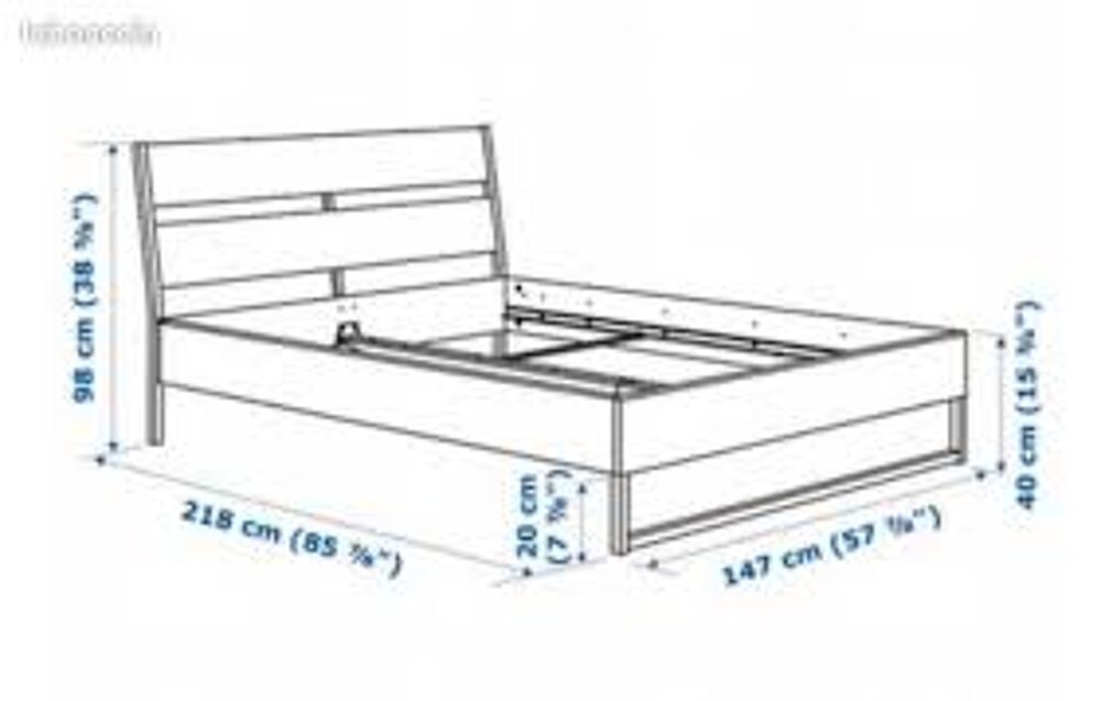 Lit 140x200 +matelas Meubles